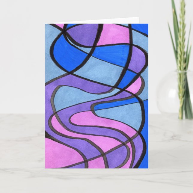 "Cool Morning" Abstract Greeting Card (Front)