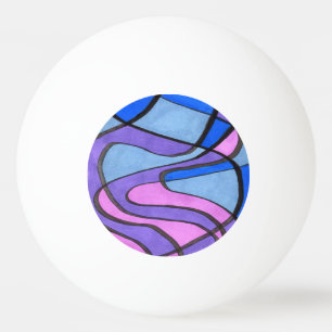"Cool Morning" Abstract Ping Pong Ball