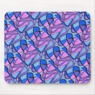 "Cool Morning" Tiled Abstract Design Mousepad