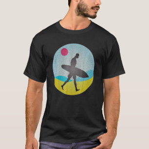 Cool Mosaic Surfer Surf T-Shirt
