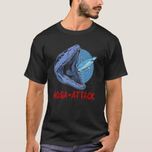 Cool & Mosasaurus Motif Prehistoric Killer Dinos T-Shirt