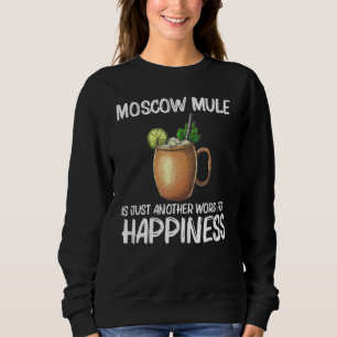 Cool Moscow Mule For Men Women Mug Vodka Cocktail  Sweatshirt