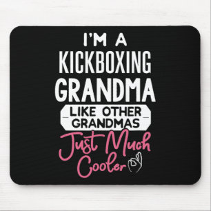 Cool Mothers Day Design Kickboxing Grandma Mouse Pad
