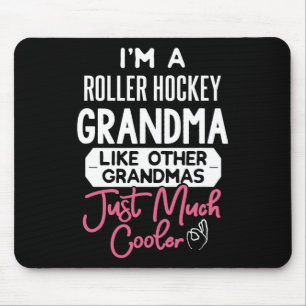 Cool Mothers Day Design Roller Hockey Grandma Mouse Pad