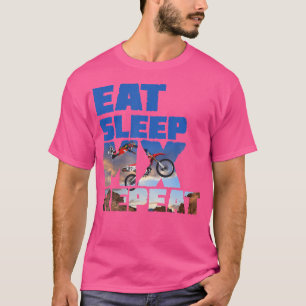 Cool Motocross s Eat Sleep Bmx Repeat T-Shirt