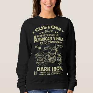 Cool Motorcycle Co 1932 Birthday American Vintage  Sweatshirt