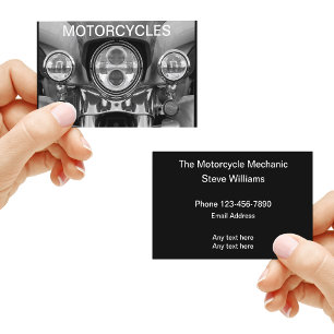 Cool Motorcycle Mechanic Business Card
