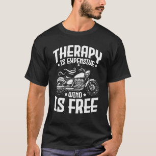 Cool Motorcycle Rider Men Therapy Motorcycle Bike T-Shirt