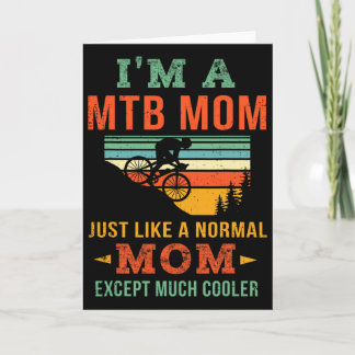 Cool Mountain Biking Mom Bike Mtb Mom Mountain Bik Card