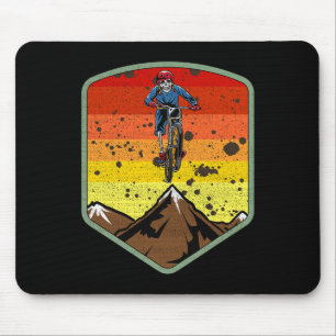 Cool Mountain Biking Skeleton Zombie Skull Mtb Bmx Mouse Pad