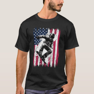 Cool Mountain Skier Snowboard For Men Women Kids S T-Shirt