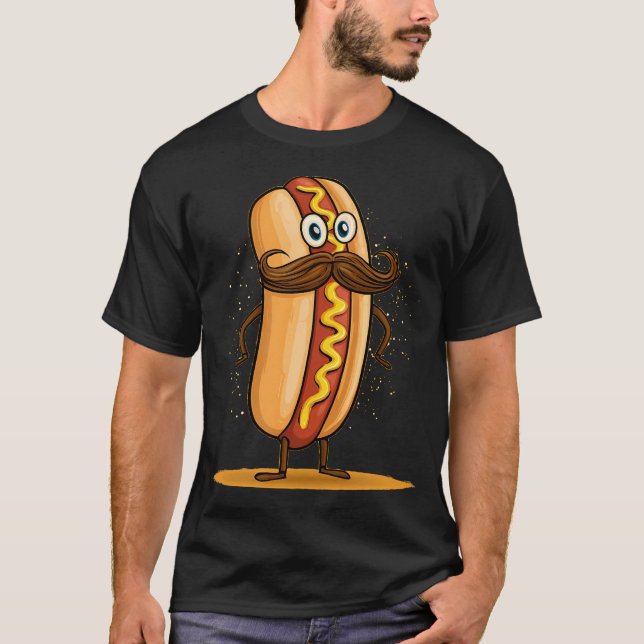 Cool Moustache Beard T-Shirt (Front)
