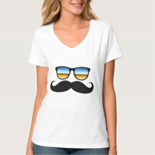 Cool Moustache under Shades T-Shirt
