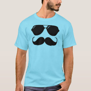 Cool Moustache with Shades T-Shirt
