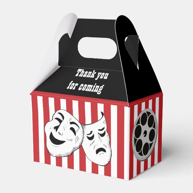 cool Movie theatre thank you party Favour Box (Front Side)