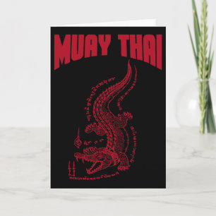 Cool Muay Thai Kickboxing For Men Card