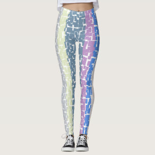 COOL Multicolor Lime/Grey/Beige/Pink/Purple/Blue Leggings