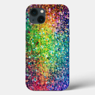 Cool Multicolor Retro Glitter & Sparkles Pattern 2 iPhone 13 Case