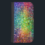 Cool Multicolor Retro Glitter & Sparkles Pattern 2 Samsung S4 Wallet Case<br><div class="desc">Coll multicolor retro glitter and sparkles pattern 2. If you need any help customising any of my designs,  contact ArtOnWear designer. Free text formatting with live help available by request.</div>
