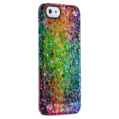 Cool Multicolor Retro Glitter & Sparkles Pattern 2 Uncommon iPhone Case (Back/Right)