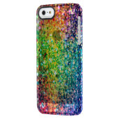Cool Multicolor Retro Glitter & Sparkles Pattern 2 Uncommon iPhone Case (Back Left)
