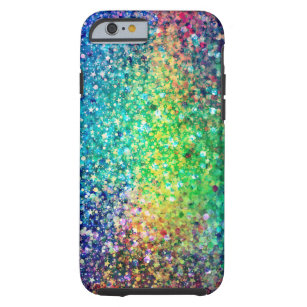 Cool Multicolor Retro Glitter & Sparkles Pattern Tough iPhone 6 Case