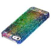 Cool Multicolor Retro Glitter & Sparkles Pattern Uncommon iPhone Case (Top)