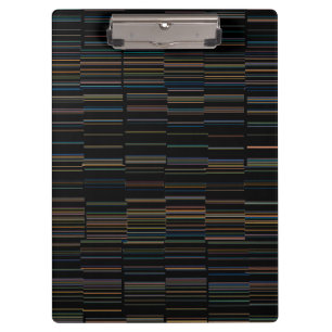 Cool Multicolor Striped Pattern Clipboard
