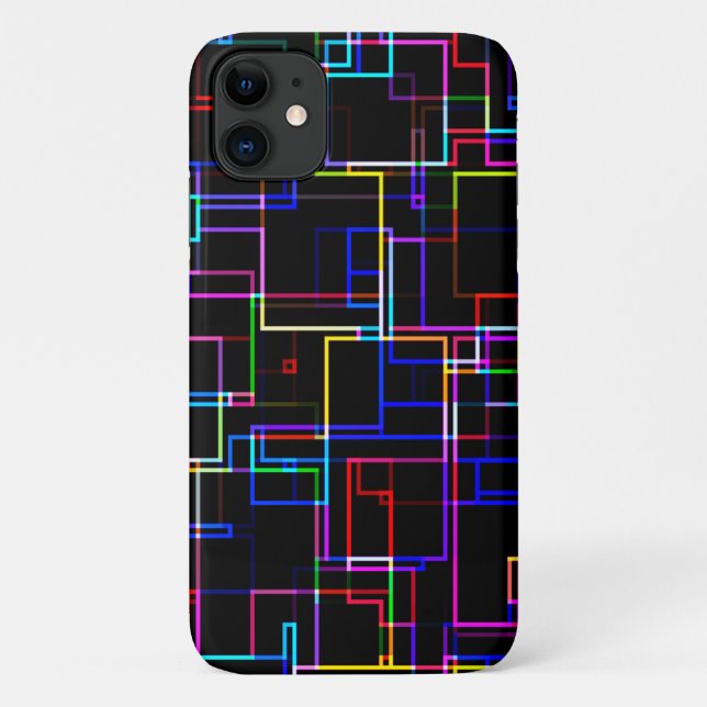 COOL Multicolored Striped Pattern Case-Mate iPhone Case (Back)