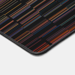 COOL Multicolored Striped Pattern Desk Mat