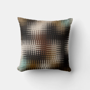 Cool Multicolored Wavy Zigzag Pattern Cushion