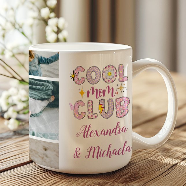 Cool Mum Club Retro 7 Photo Mug (Creator Uploaded)