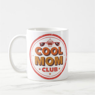 Cool Mum Club Retro Badge Logo Coffee Mug