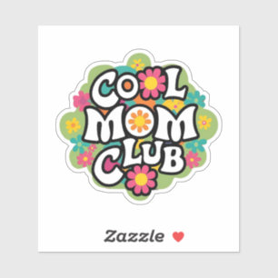 Cool Mum Club Sticker - Fun Mother's Day Gift 