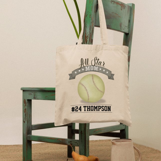 Cool Mum Custom All Star Softball Tote Bag (Creator Uploaded)