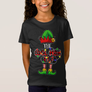 Cool Mum Elf Family Matching Christmas Buffalo Pla T-Shirt
