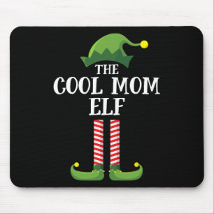 Cool Mum Elf Matching Family Group Christmas Party Mouse Pad
