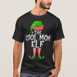 Cool Mum Elf Matching Family Group Christmas Party T-Shirt