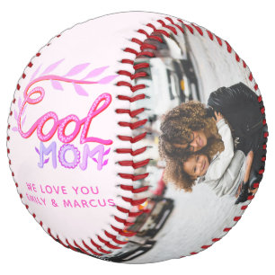 Cool Mum Hand Lettering Mother Keepsake Photo Softball