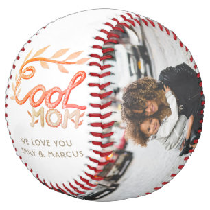 Cool Mum Hand Lettering Mother Keepsake Photo Softball