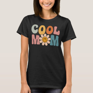 Cool Mum Happy Mother s Day Groovy Retro Best Mum  T-Shirt