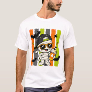 Cool Mummy Candy Corn Drink Halloween T-Shirt
