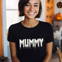 Cool Mummy Drippy Script Funny Mum's Halloween