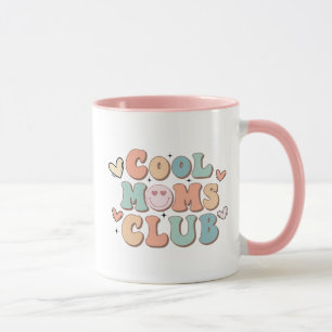 Cool Mum's Club Retro Pink Gift for Mum Coffee Mug