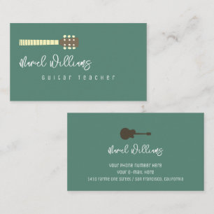 Cool Music Business Card for Guitarists