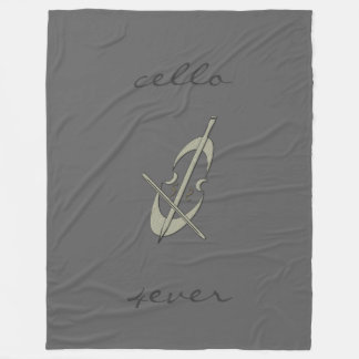 Cool Music Cello 4ever Grey Blanket