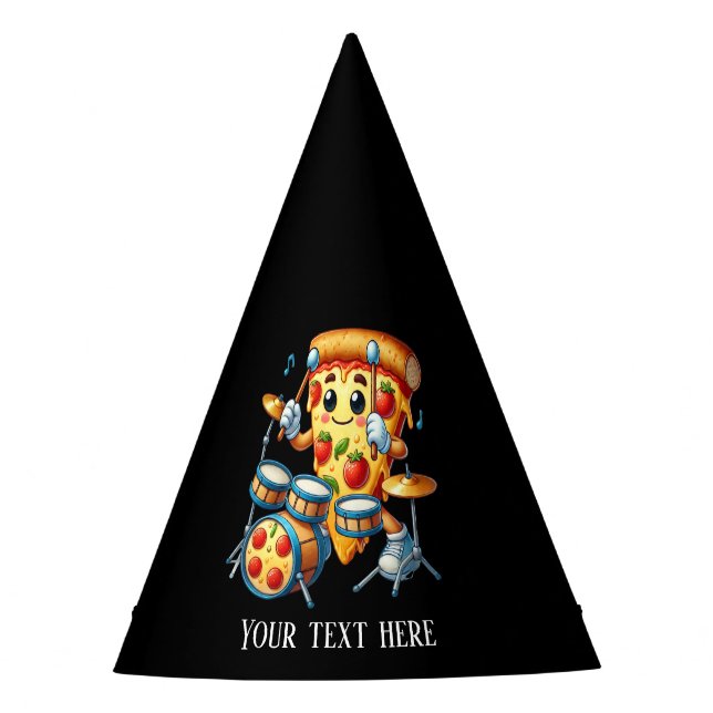 Cool music dance pizza party add text hat (Front)