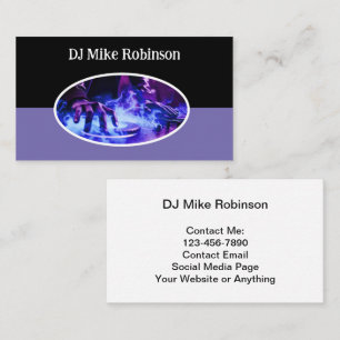 Cool Music DJ Business Cards