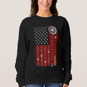 Cool Music Producer For Men Women American Flag Pa Sweatshirt