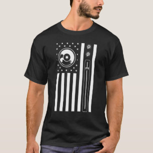 Cool Music Producer For Men Women American Flag Pa T-Shirt